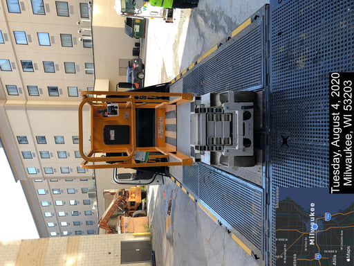 Custom Equipment HB-1430 <ul>
 <li>Hy-Brid Scissor Lift</li>
  <li>Platform capacity up to 670 lbs.</li>
  <li>Working height up to 20 ft</li>
  <li>Weighs under 1,700 lbs.</li>
  <li>Non-marking wheels </li>
</ul>