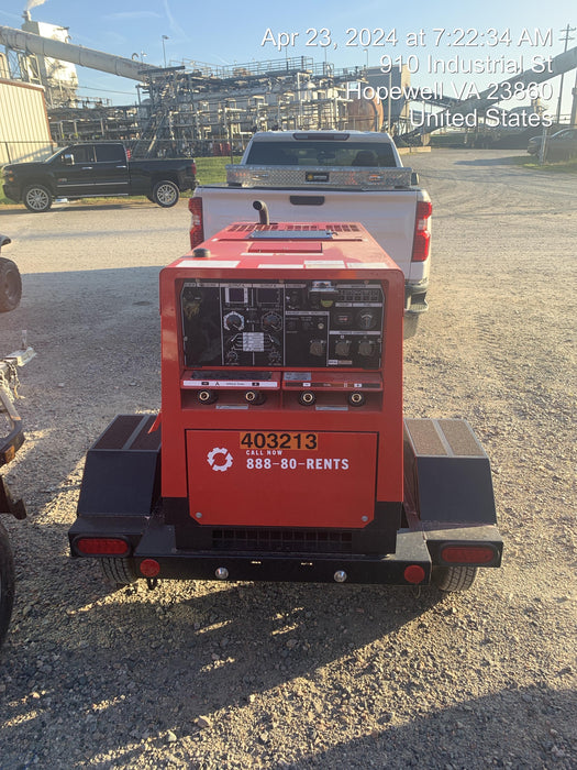 2024 Shindaiwa DGW400MDL Kubota D902 Engine, 23 HP, Dual Op Welder, Wire, Arc, Droop Stick, Tig, and CC Stick Functionality, Simulphase, 3 Phase and 1 Phase Gen Output, Single Axle NB Trlr, Slr Trckl Chrg 12V 12W, Fire Ext