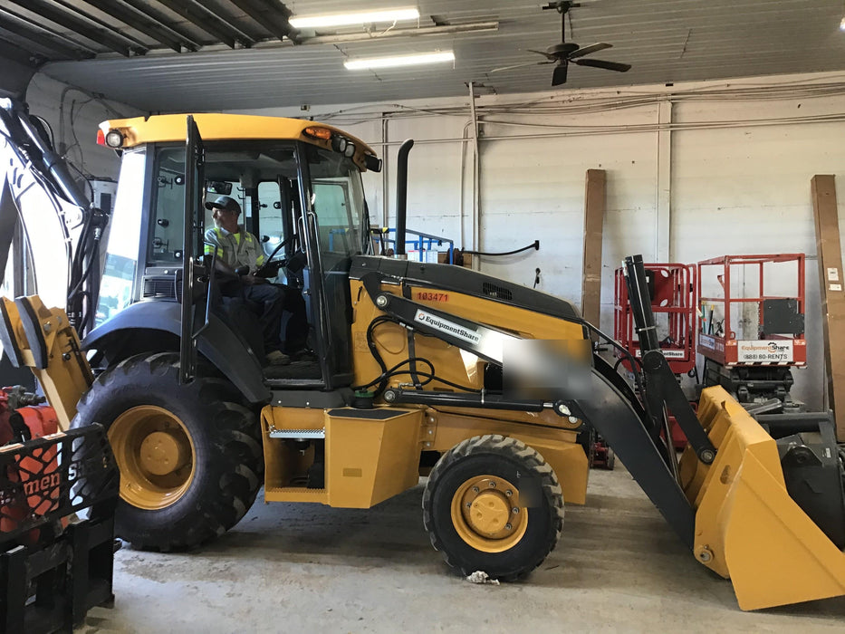 2020 John Deere 310LEP Cab/Heat/Air, 4WD, Standard Stick, Pilot Controls, 2 Way Hydraulics, TAG Manual QC