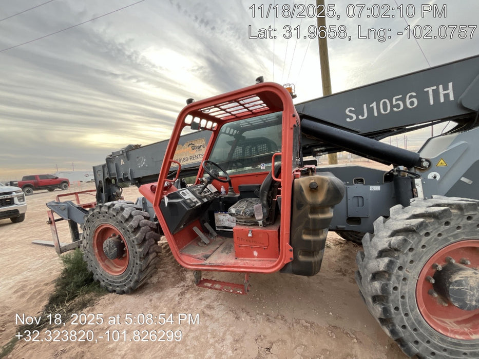 2018 Skyjack SJ1056 TH Skyjack 1056 TH Telehandler w/Open ROPS, Work Lights/Beacon, Solid Tires, 60" Carriage and Forks