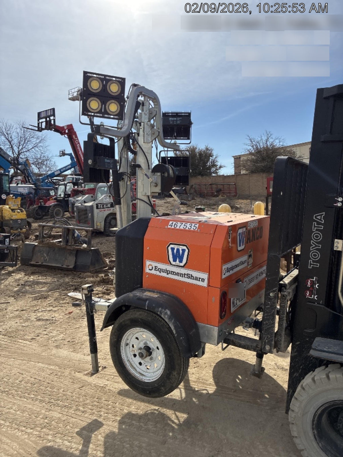 2024 Wanco WLTT-4MM4K Diesel, Deep Sea Controller, Shore Power Plug, Auto Start, (4) 350W LED Floodlights, 4kW Generator, 60 Gal Fuel Tank, 2" Ball, T3