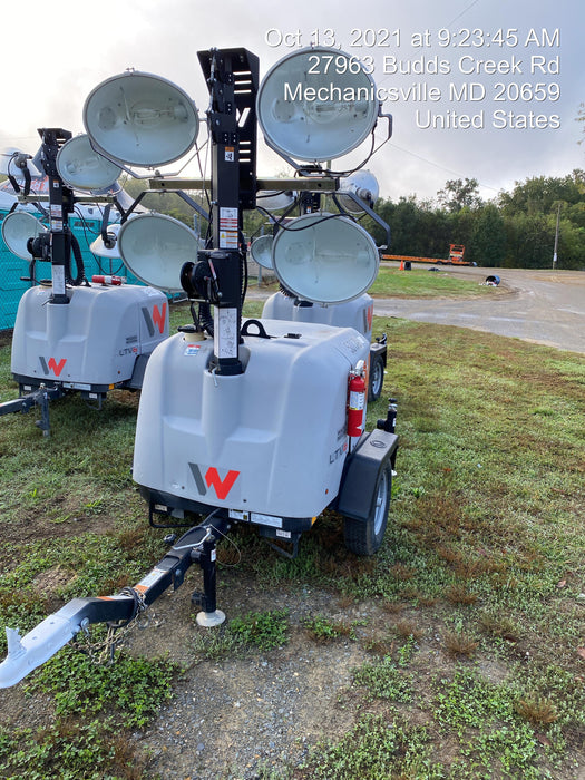 2019 Wacker Neuson LTV6L-MH Mobile Light Tower w/Fuel Level Sensor Installed