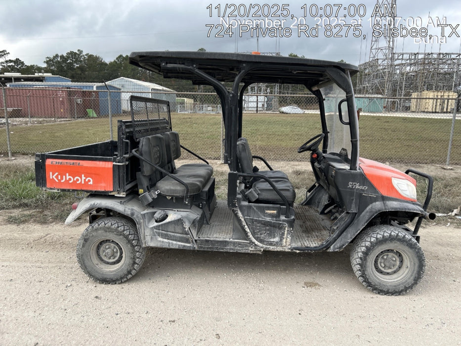 2022 Kubota RTV-X1140W-H Plastic Canopy, Windshield Acrylic Clear, LED Strobe Light, Wire Harness Kit, Back up Alarm
