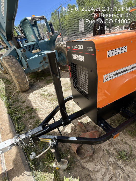 2022 Lincoln Electric LE400 Kubota V1505, Trlr, Cable Rack, Light Kit, ES Decals, T3