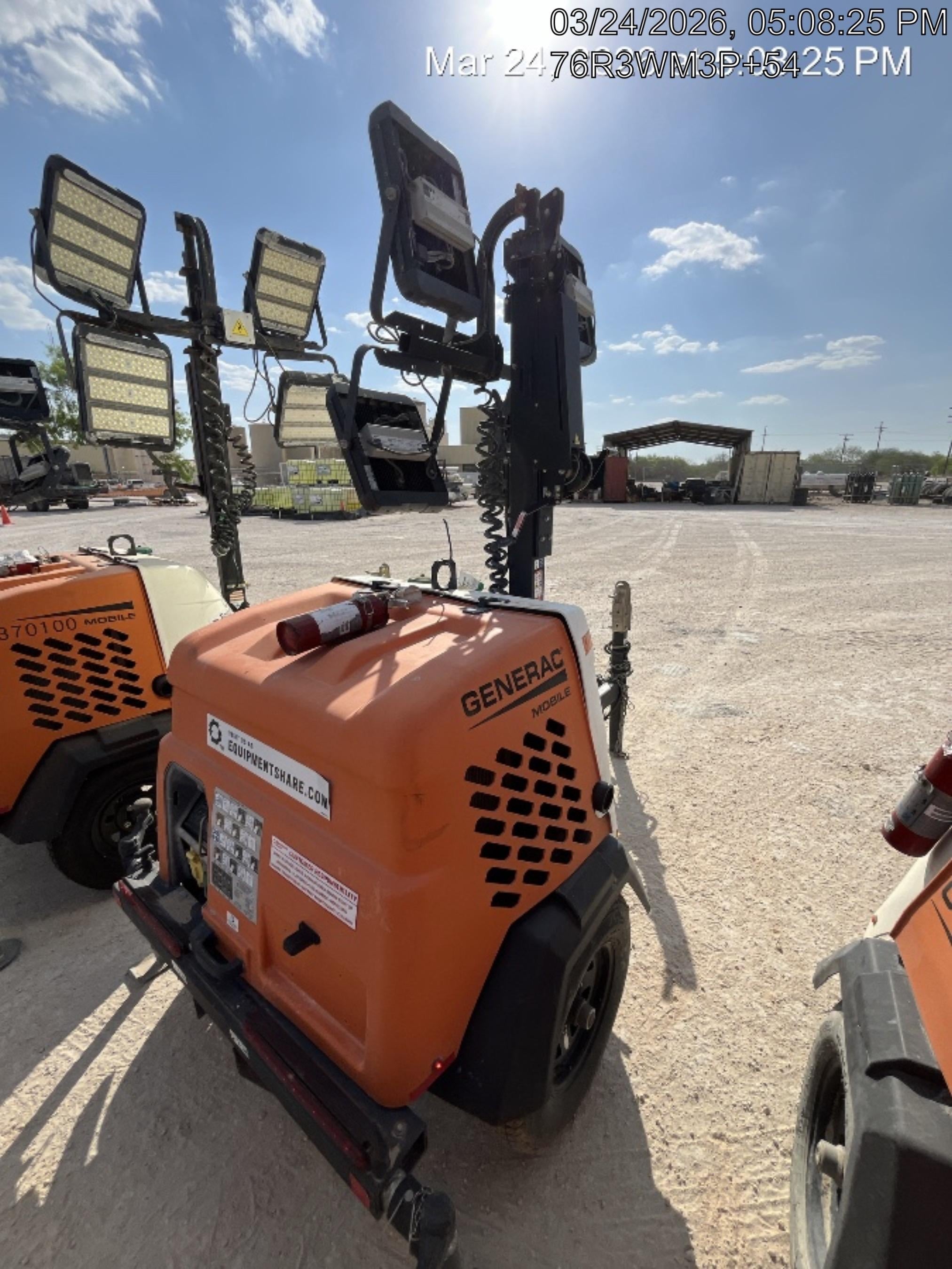 2023 Generac MLT2 Diesel, Flex Switch 120V Input, Powerzone Controller, 
(4) 320W LED Lights, 4kW Generator, 39.9 Gal Fuel Tank, 2" Ball, T3