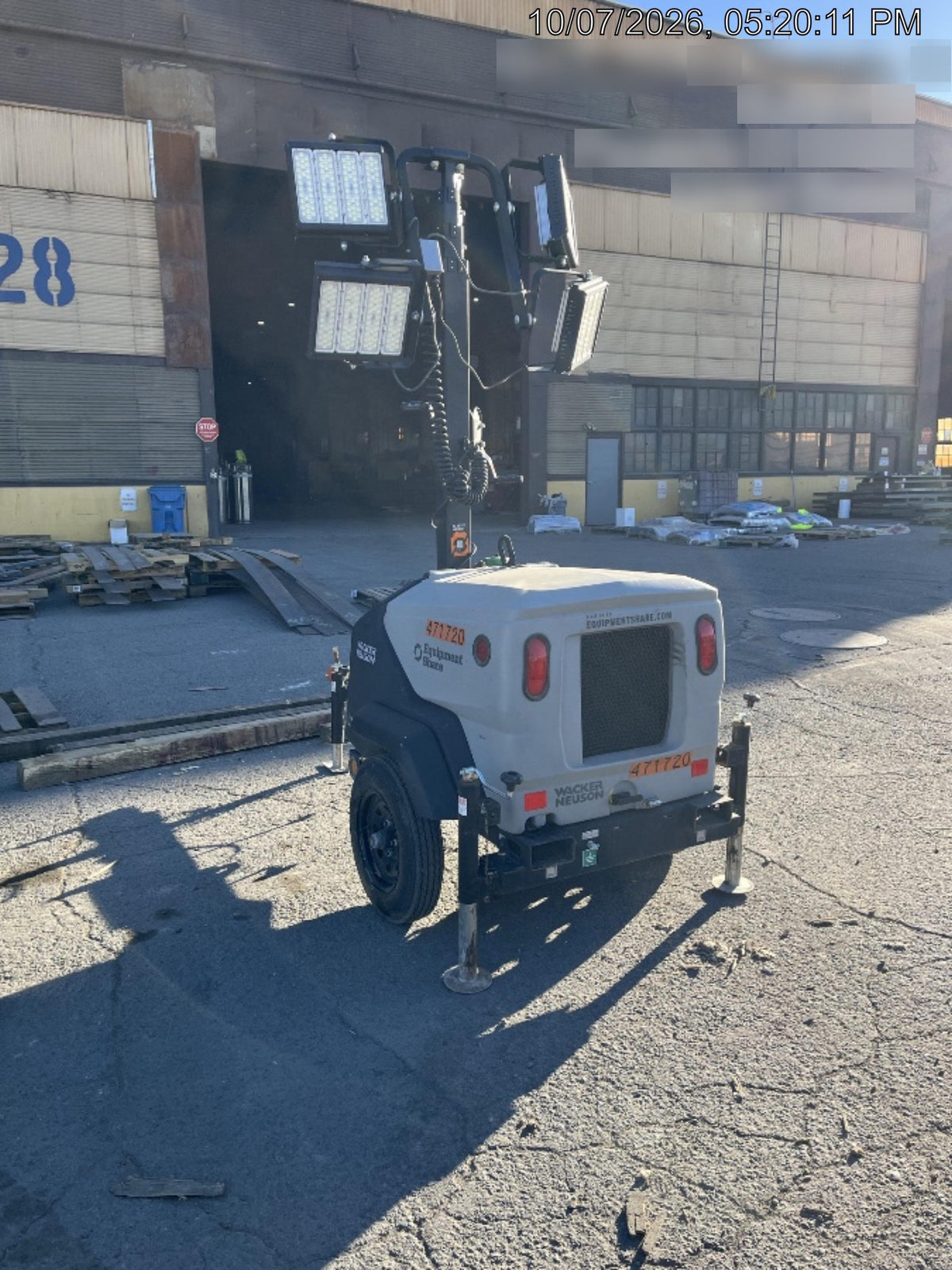 2024 Wacker Neuson LTT4 Diesel, Kohler KDW702, Deep Sea Controller, Auto Start, LED 320W, Bypass Outlet, T3
