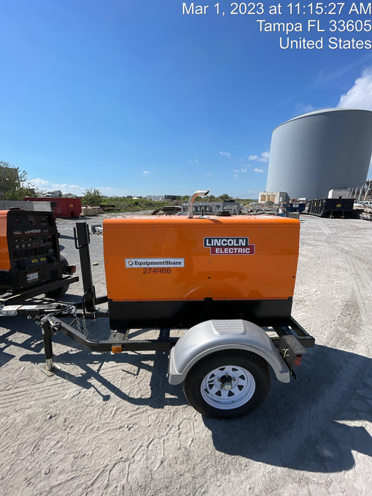 2022 Lincoln Electric LE400 Kubota V1505, Trlr, Cable Rack, Light Kit, ES Decals, T3