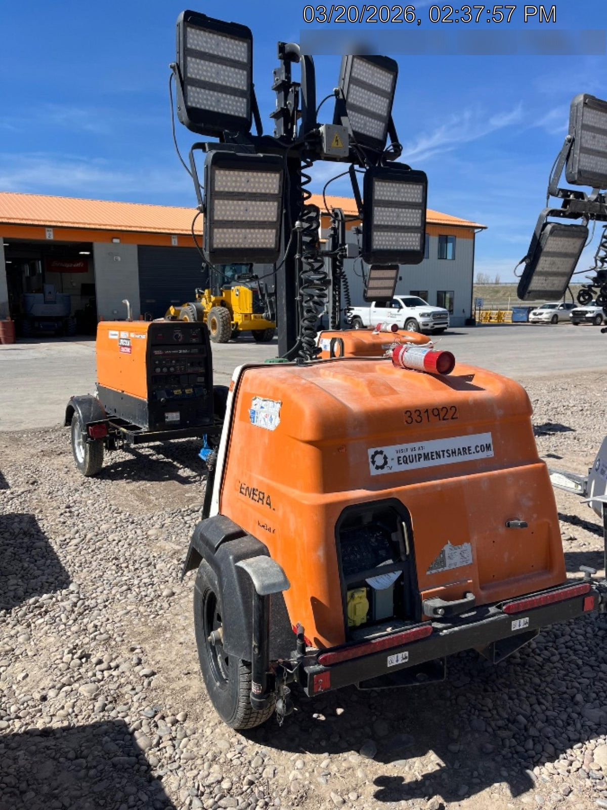2023 Generac MLT2 Diesel, Flex Switch 120V Input, Powerzone Controller, (4) 320W LED Lights, 4kW Generator, 39.9 Gal Fuel Tank, 2" Ball, T3