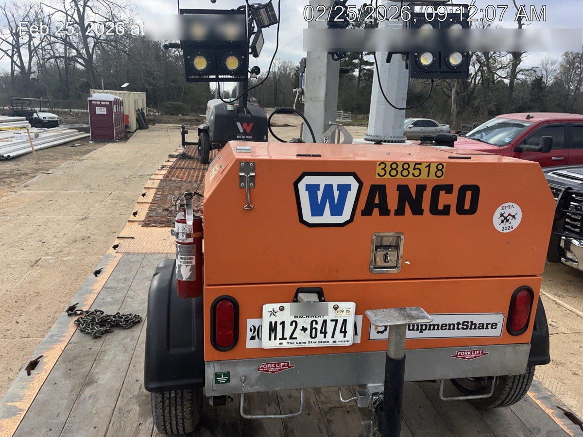 2024 Wanco WLTT-4MM4K Diesel, Deep Sea Controller, Shore Power Plug, Auto Start, (4) 350W LED Floodlights, 4kW Generator, 60 Gal Fuel Tank, 2" Ball, T3