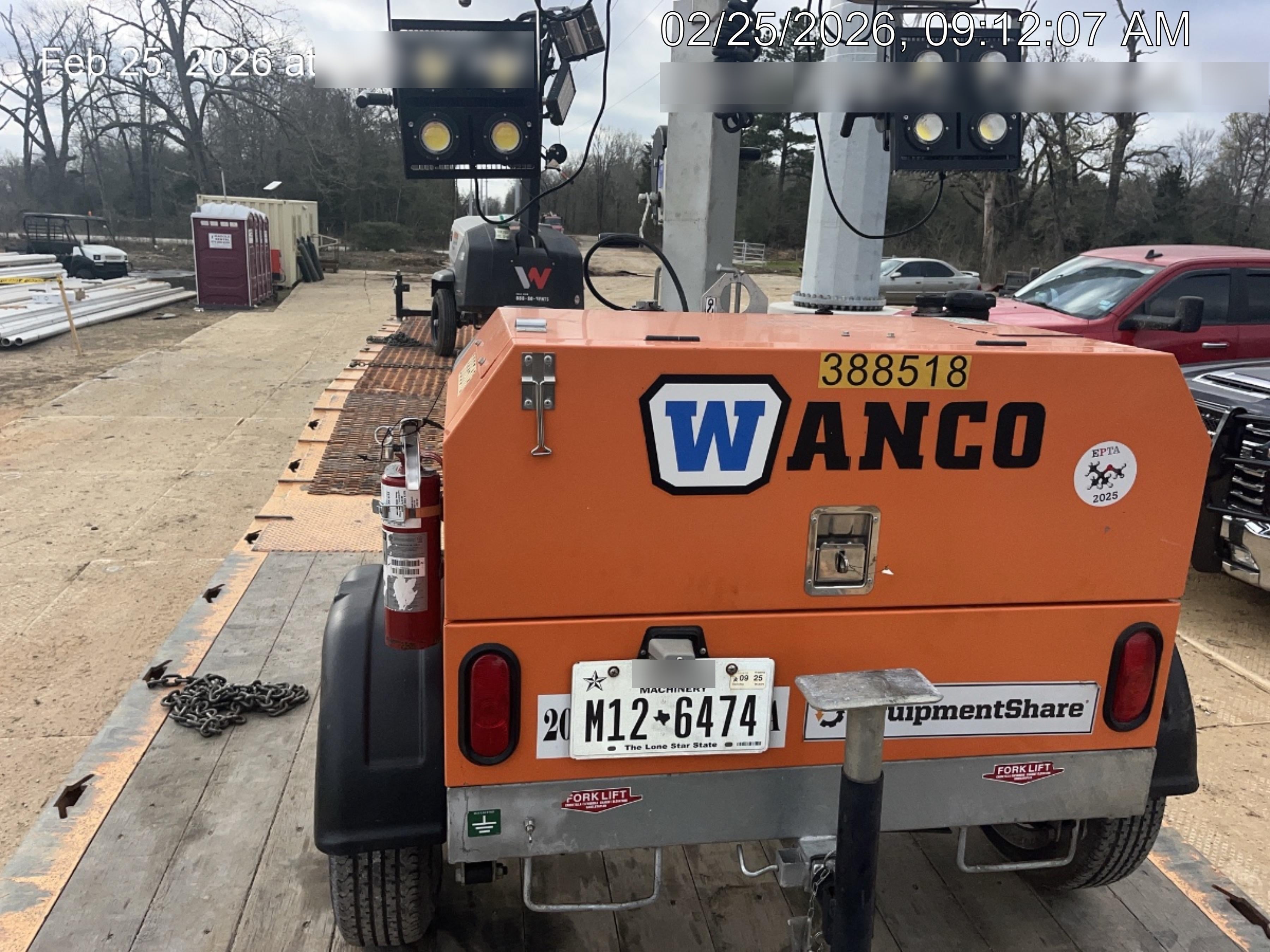 2024 Wanco WLTT-4MM4K Diesel, Deep Sea Controller, Shore Power Plug, Auto Start, (4) 350W LED Floodlights, 4kW Generator, 60 Gal Fuel Tank, 2" Ball, T3