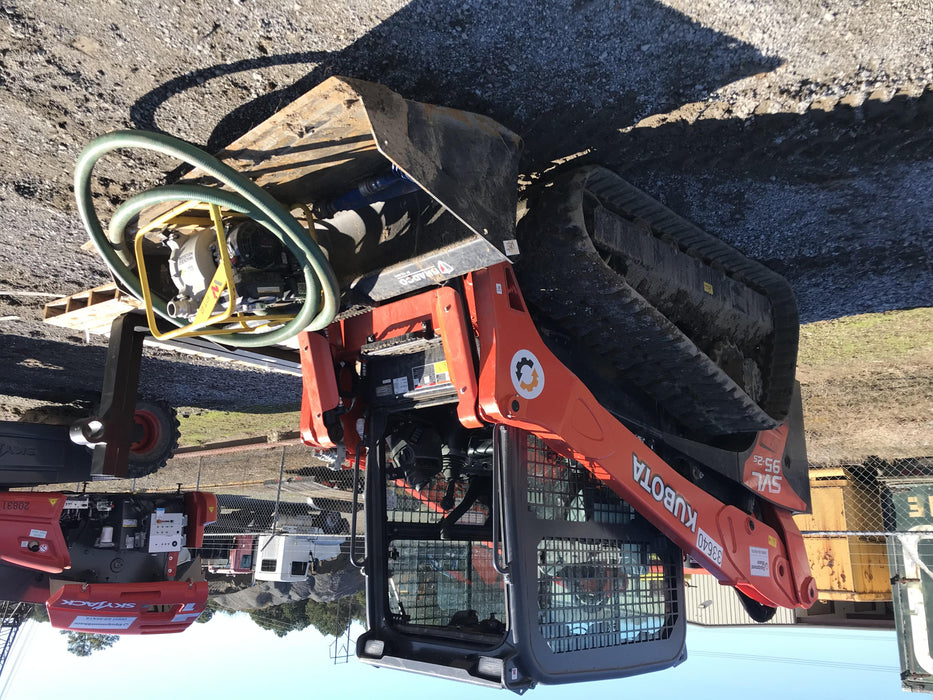 2019 Kubota SVL95-2S Cab/Heat/Air, Standard Tracks, Standard Flow, Hydraulic QC 80" HD Tooth Bucket