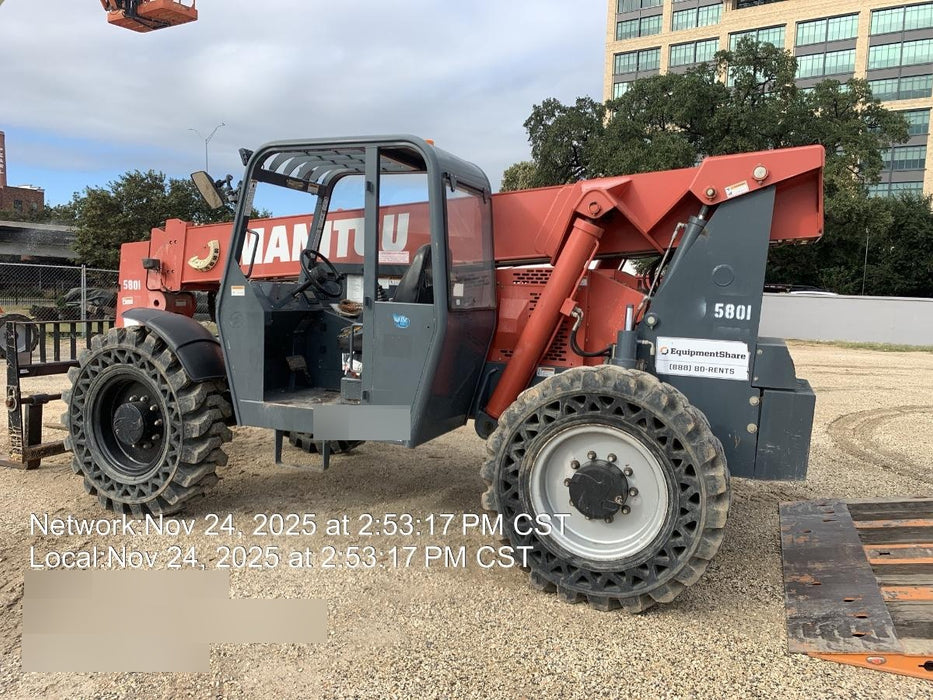 2017 Manitou 12042 Manitou MTA 12042, Solid Tires, 66" Carriage, Open ROPS, Flashing Beacon and Work Light Package