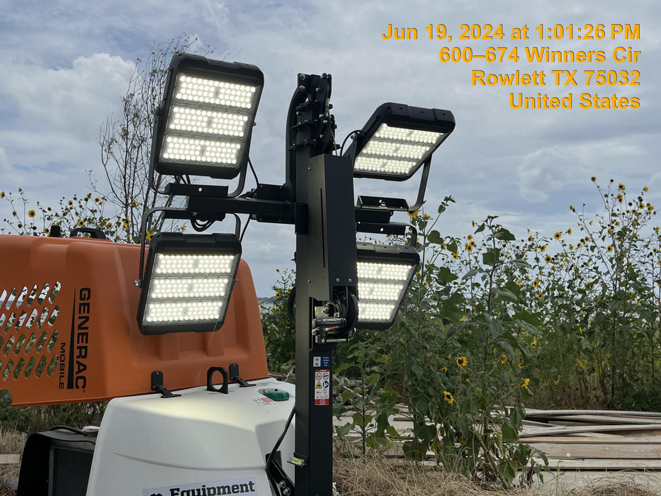 2024 Generac MLT2 Diesel, Flex Switch 120V Input, Powerzone Controller, 
(4) 320W LED Lights, 4kW Generator, 39.9 Gal Fuel Tank, 2" Ball, T3