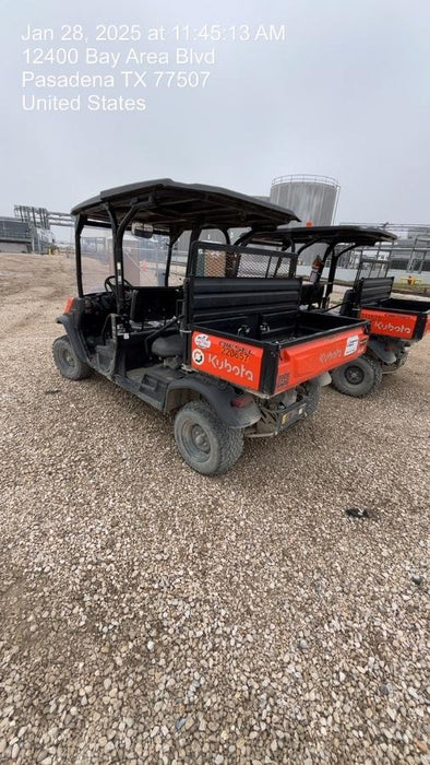2022 Kubota RTV-X1140W-H Plastic Canopy, Windshield Acrylic Clear, LED Strobe Light, Wire Harness Kit, Back up Alarm