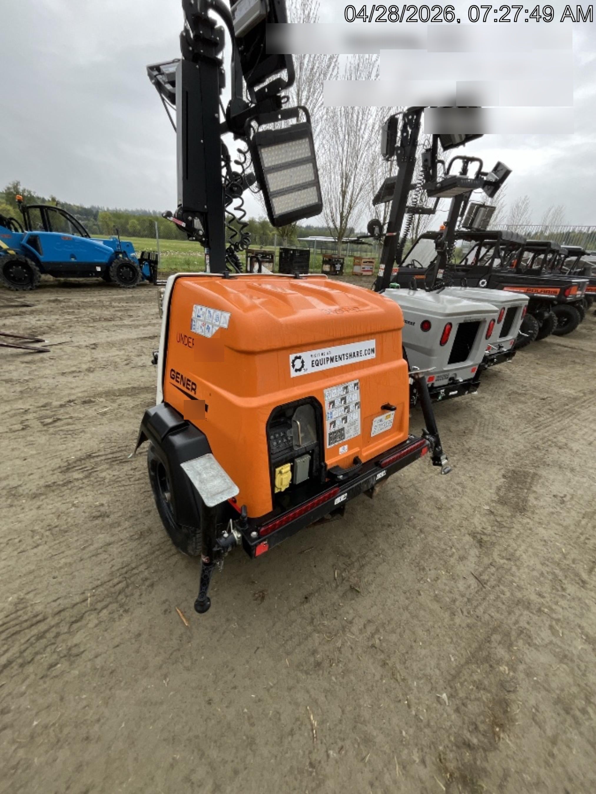2023 Generac MLT2 Diesel, Flex Switch 120V Input, Powerzone Controller, (4) 320W LED Lights, 4kW Generator, 39.9 Gal Fuel Tank, 2" Ball, T3
