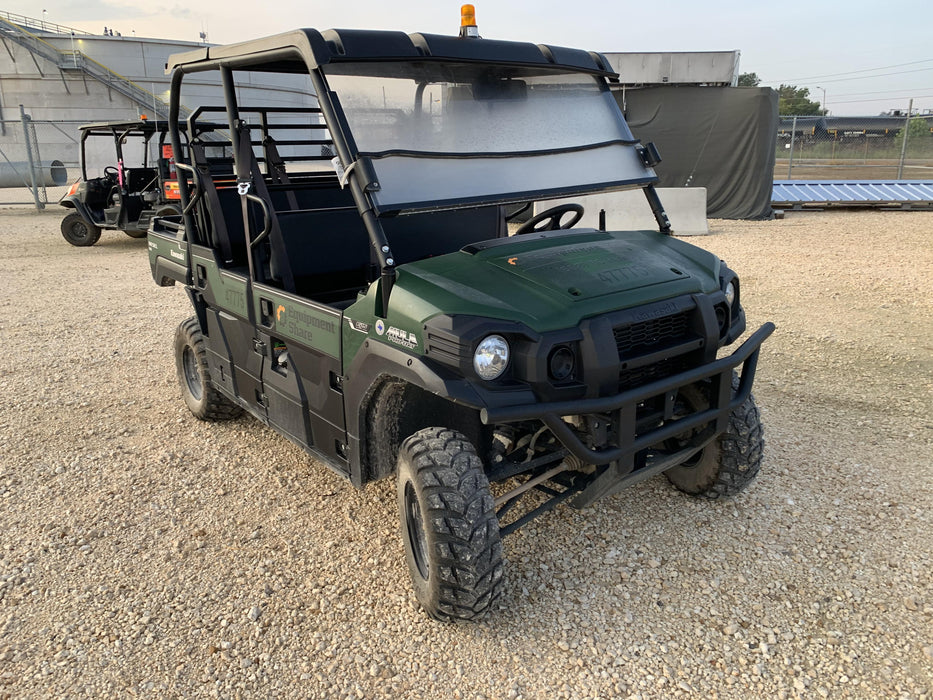 2019 Kawasaki Mule PRO-DXT Standard Options, Backup Alarm, Beacon, Plastic Hard Top, Poly Windshield, Horn Kit