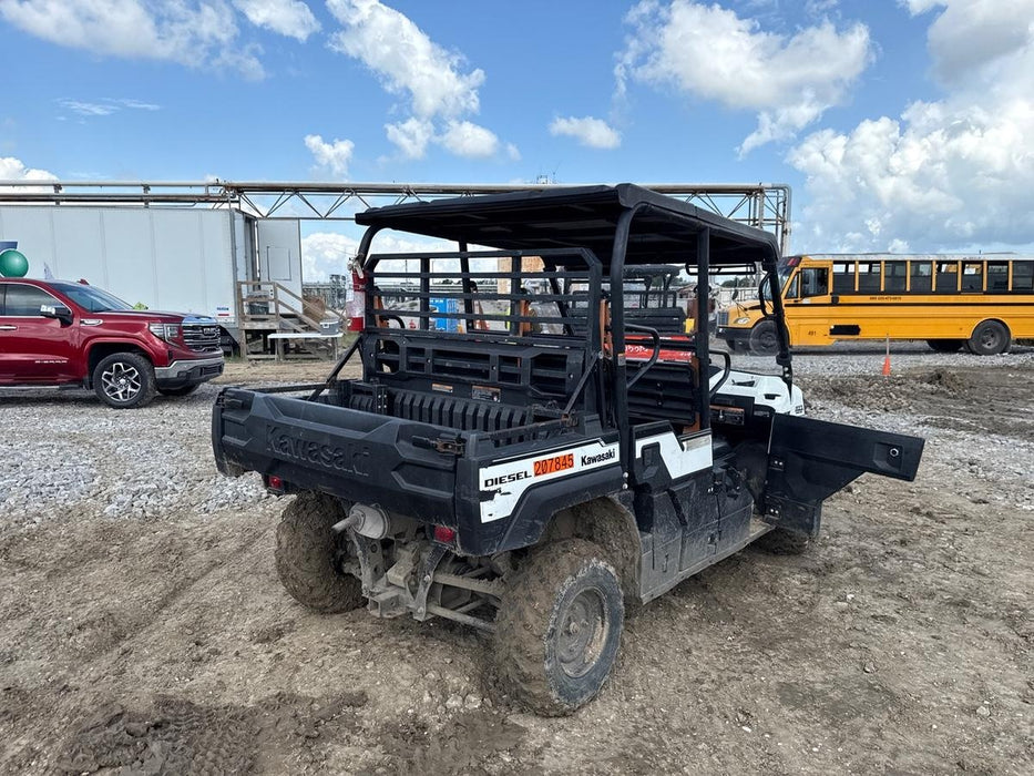 2022 Kawasaki Mule PRO-DXT Standard Options, Backup Alarm, Beacon, Plastic Hard Top, Poly Windshield, Horn Kit