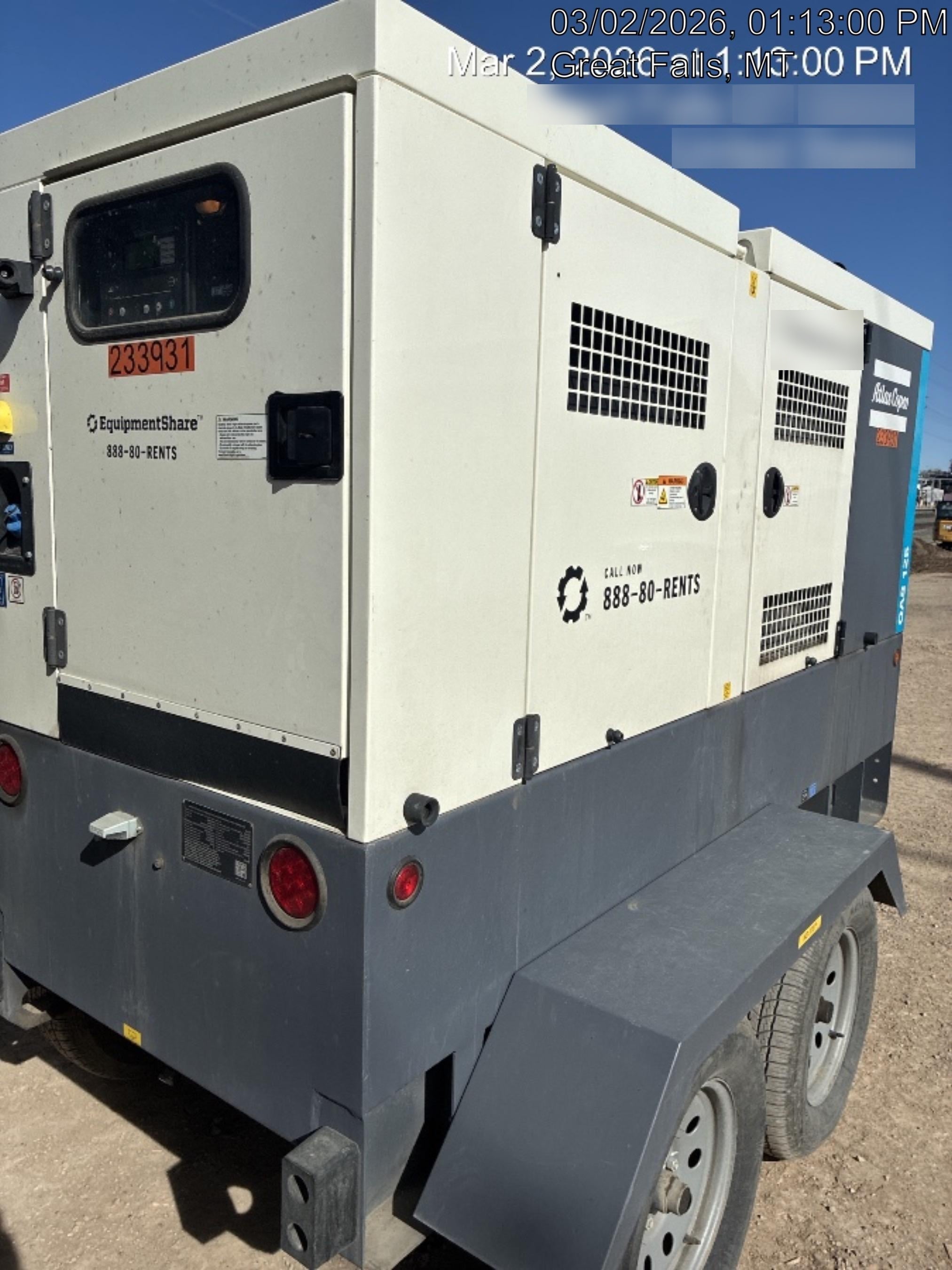 2022 ATLAS COPCO QAS 125