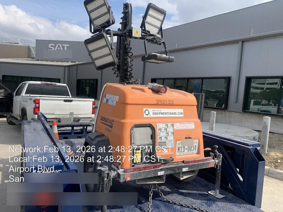 2024 Generac MLT2 Diesel, Flex Switch 120V Input, Powerzone Controller, 
(4) 320W LED Lights, 4kW Generator, 39.9 Gal Fuel Tank, 2" Ball, T3