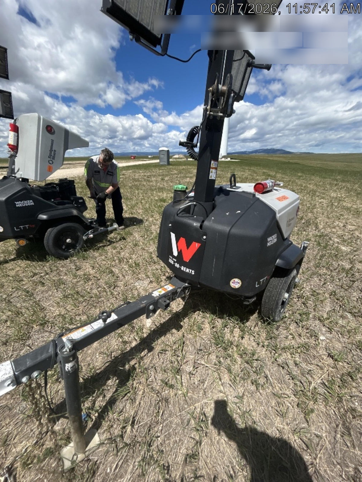 2024 Wacker Neuson LTT4 Diesel, Kohler KDW702, Deep Sea Controller, Auto Start, LED 320W, Bypass Outlet, T3