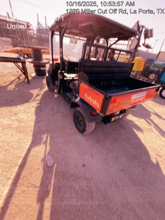 2021 Kubota RTV-X1140W-H Plastic Canopy, Windshield Acrylic Clear, LED Strobe Light, Wire Harness Kit, Back up Alarm