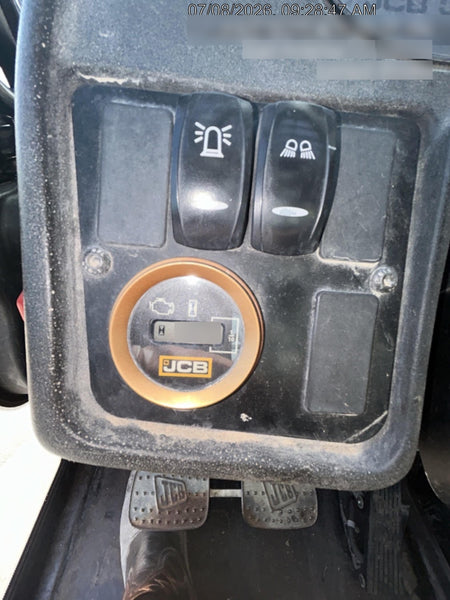 2019 JCB 509-42 JCB 509-42 Enclosed Cab, 74 HP, Solid Tires, Worklights, Beacon, Aux Hydraulics, Lifting Eye w/60" Carriage/60" Forks