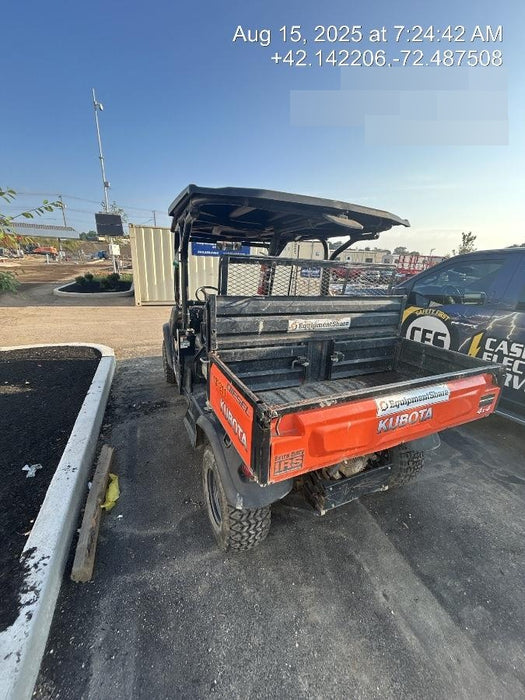 Kubota RTV-X1140W-H 4WD utility cart -LED strobe -Windshield tempered glass -Plastic canopy -Wire harness kit -Backup alarm
