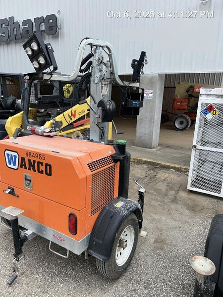 2025 Wanco WLTT-4MM4K Diesel, Mitsubishi L2E, 9.0HP @1800 rpm, Deep Sea Controller, Shore Power Plug, Auto Start, (4) 350W LED Floodlights, 4kW Generator, 60 Gal Fuel Tank, 2" Ball, T3
