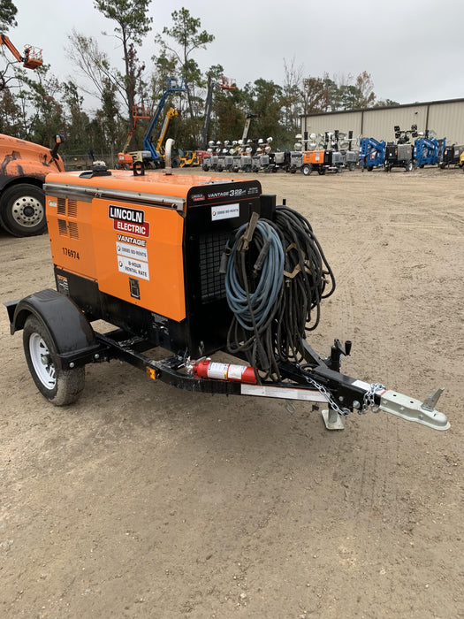 2021 Lincoln Electric Vantage 322 Vantage 322 Ready Pak 3 w/ Decals, ORANGE (includes trailer, cable rack, fender light kit) NO Telematics