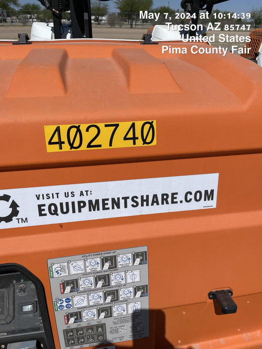 2024 Generac MLT2 Diesel, Flex Switch 120V Input, Powerzone Controller, 
(4) 320W LED Lights, 4kW Generator, 39.9 Gal Fuel Tank, 2" Ball, T3