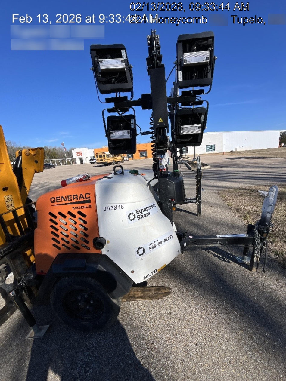 2024 Generac MLT2 Diesel, Flex Switch 120V Input, Powerzone Controller, 
(4) 320W LED Lights, 4kW Generator, 39.9 Gal Fuel Tank, 2" Ball, T3