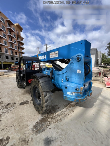 2018 Genie GTH-844 Genie GTH-844D w/Open ROPS, Solid Tires, Work Light/Beacon, 60" Carriage and Forks