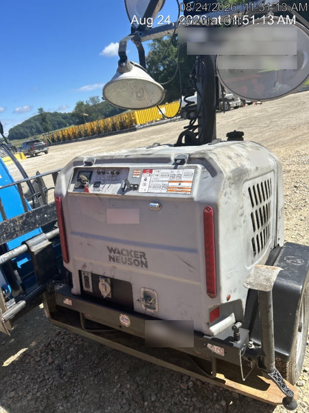 2019 Wacker Neuson LTV6L-MH Mobile Light Tower w/Fuel Level Sensor Installed