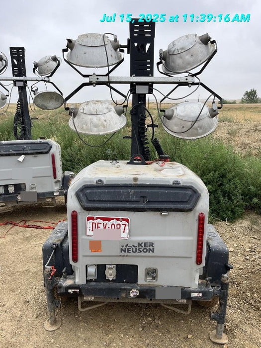 Wacker Neuson LTV6K-MH Wacker Neuson LTV6K Mobile Light Tower w/Fuel Level Sensor Installed