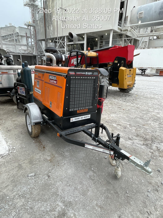 2022 Lincoln Electric Vantage 549X Crosslink Technology, Trailer Mounted, ES Decals, T3