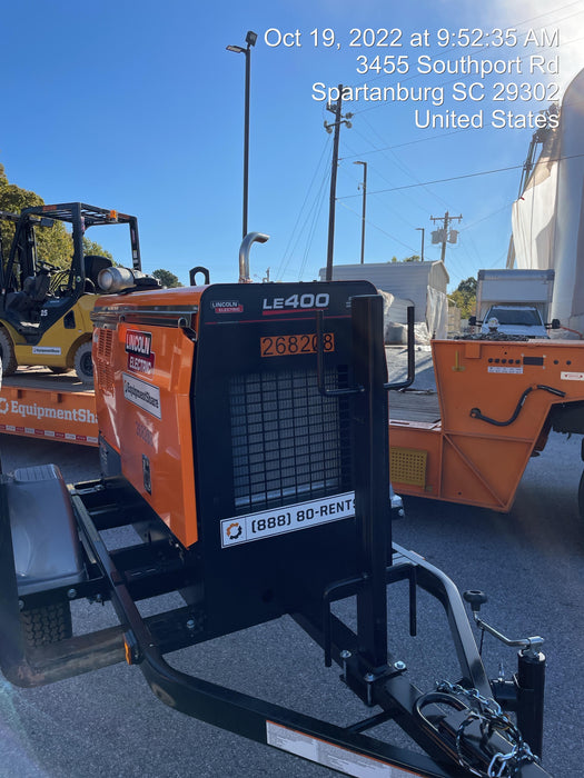 2022 Lincoln Electric LE400 Kubota V1505, Trlr, Cable Rack, Light Kit, ES Decals, T3