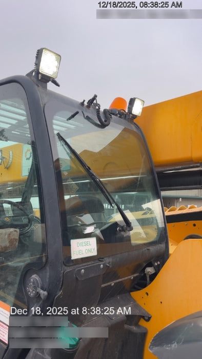 2019 JCB 509-42 JCB 509-42 Enclosed Cab, 74 HP, Solid Tires, Worklights, Beacon, Aux Hydraulics, Lifting Eye w/60" Carriage/60" Forks