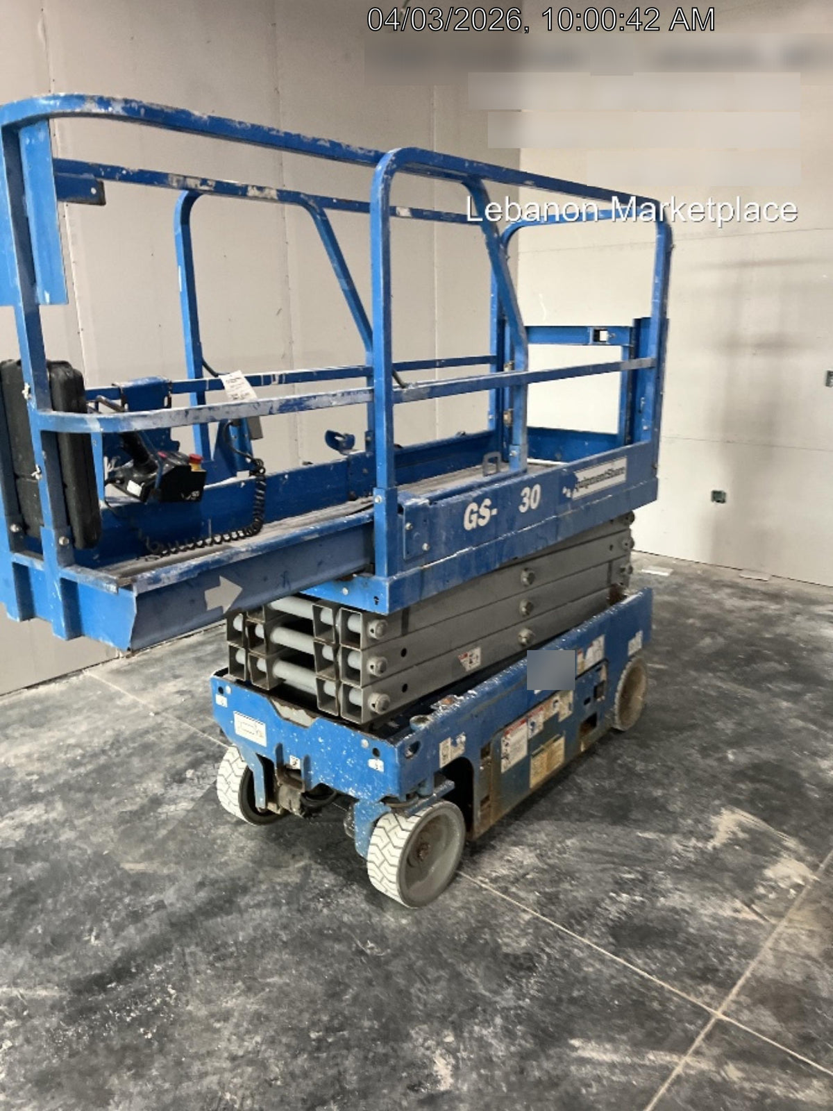 2020 Genie GS-1930 Solid Non Marking Tires, Beacon, Folding rails with half height swing gate