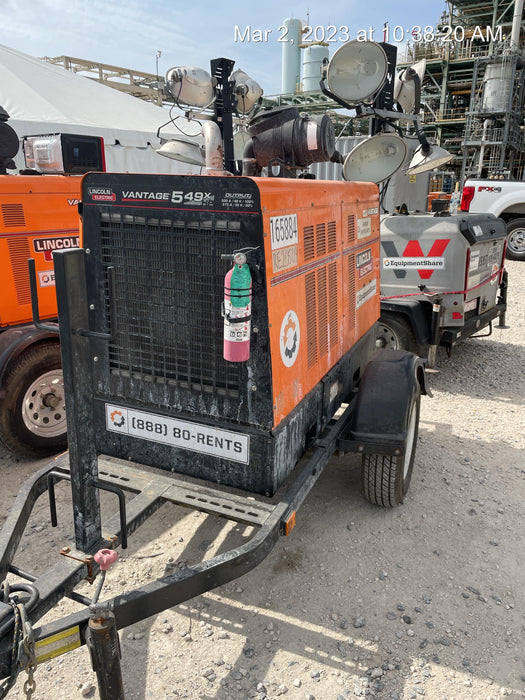 2021 Lincoln Electric Vantage 549X Ready Pak 3, ORANGE (includes trailer, cable rack, fender light kit)