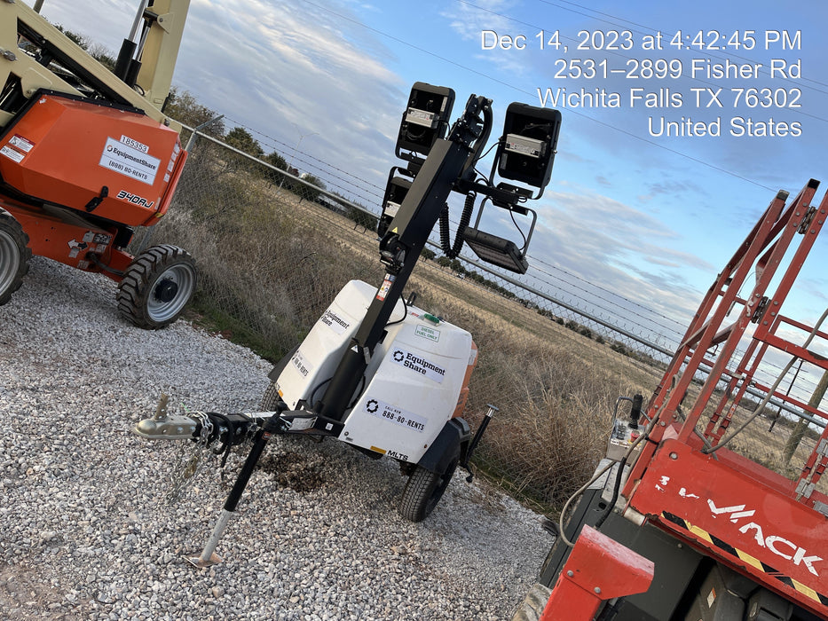 2023 Generac MLT2 Diesel, Flex Switch 120V Input, Powerzone Controller, (4) 320W LED Lights, 4kW Generator, 39.9 Gal Fuel Tank, 2" Ball, T3