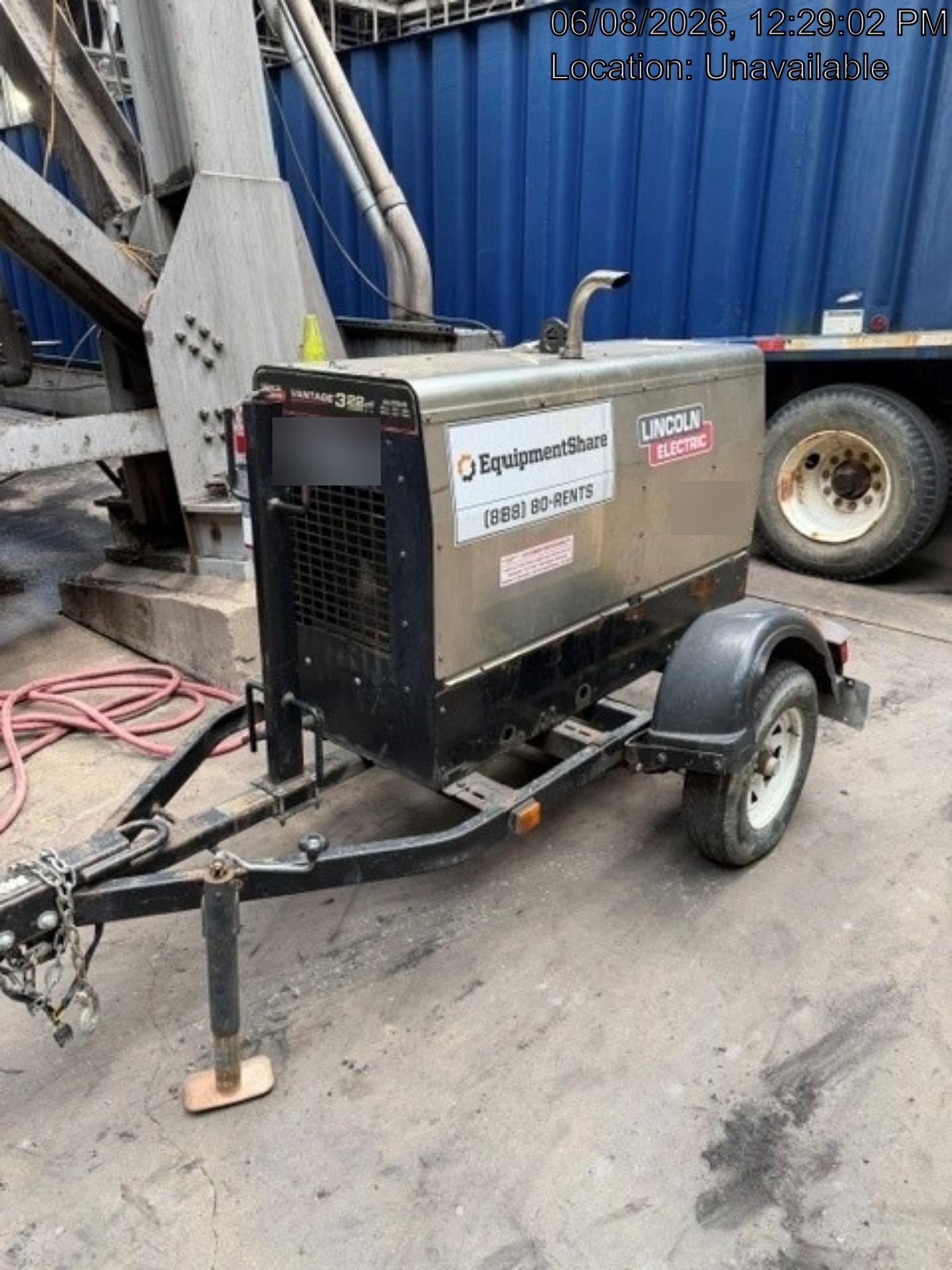 2019 Lincoln Electric Vantage 322 Lincoln Vantage 322 Welder w/Trailer, Light Kit, Cable Rack