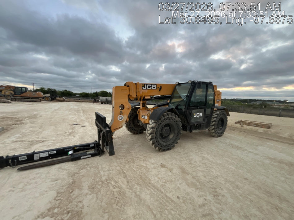 2018 JCB 509-42 JCB 509-42 Enclosed Cab, 74 HP, Solid Tires, Worklights, Beacon, Aux Hydraulics, Lifting Eye