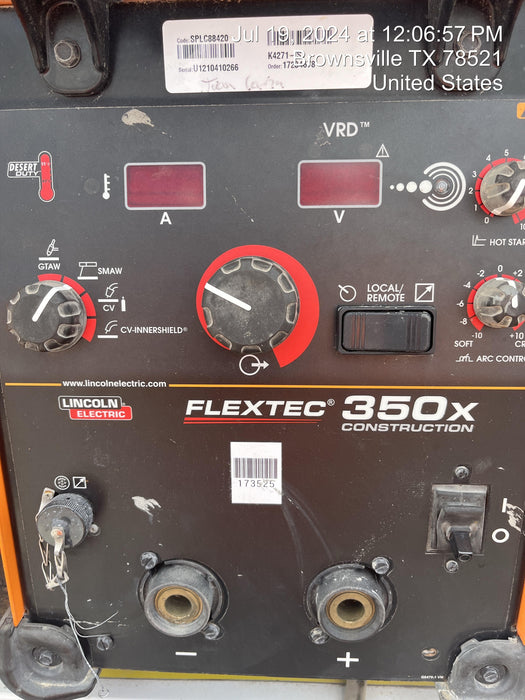 2021 LINCOLN ELECTRIC FLEXTEC 350X