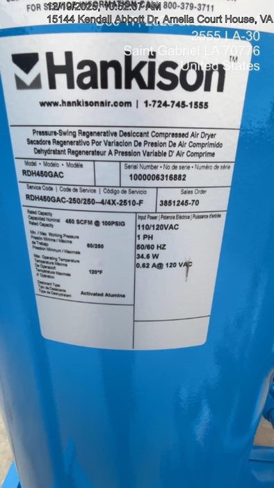 2025 HANKISON RDH-450GAC