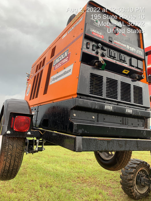 2021 Lincoln Electric Vantage 549X Ready Pak 3, ORANGE (includes trailer, cable rack, fender light kit)