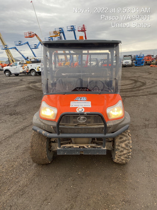 2022 Kubota RTV-X1140W-H Plastic Canopy, Windshield Acrylic Clear, LED Strobe Light, Wire Harness Kit, Back up Alarm