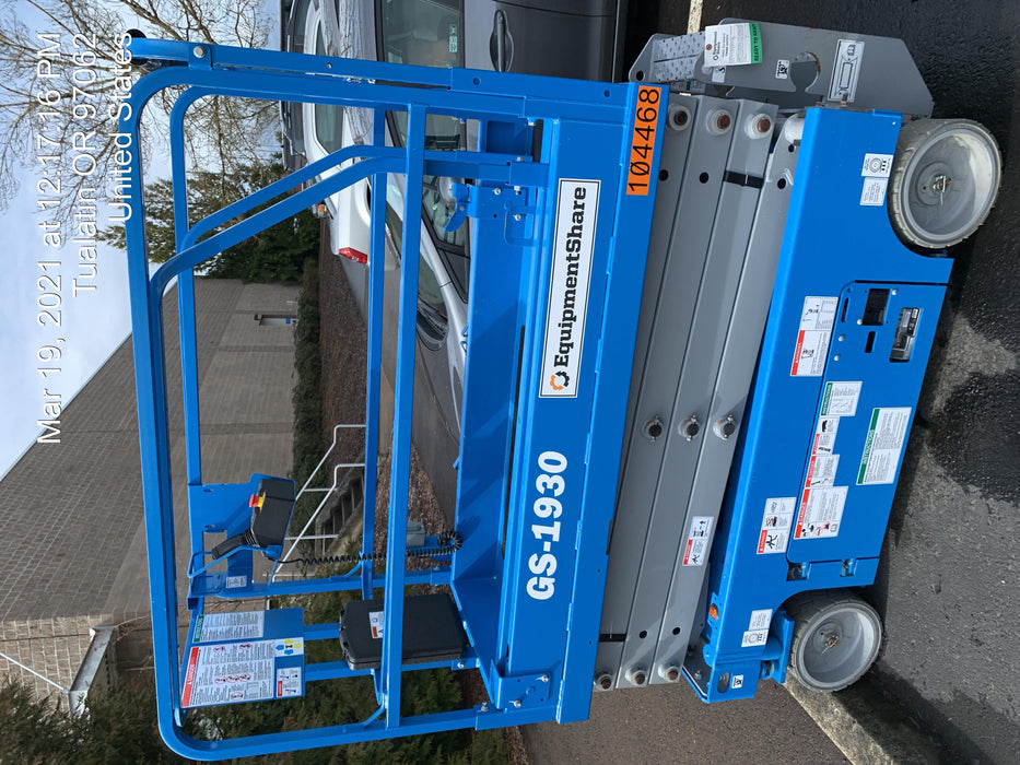 2020 Genie GS-1930 Standard Machine, 800W Inverter