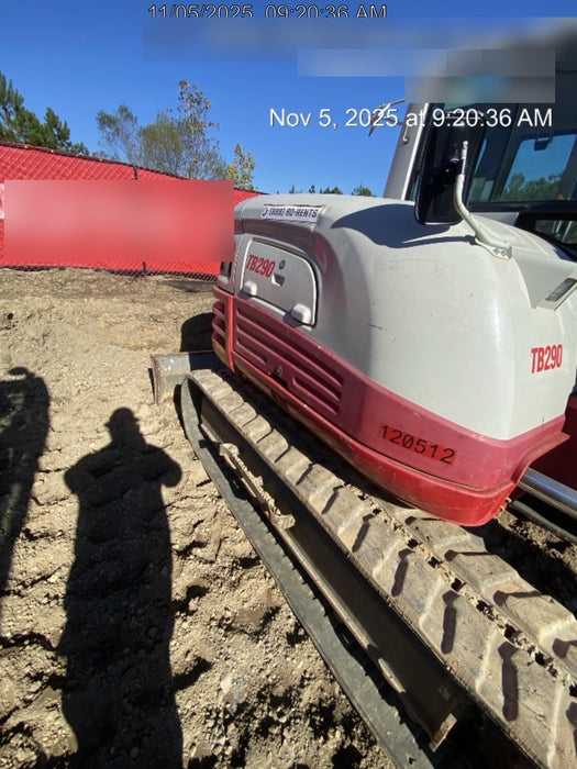 2020 Takeuchi TB290C Cab/Heat/Air, Rubber Tracks, Manual TAG QC