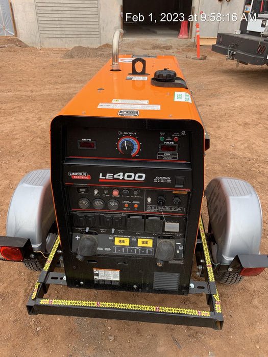 2022 Lincoln Electric LE400 Kubota V1505, Trlr, Cable Rack, Light Kit, ES Decals, T3