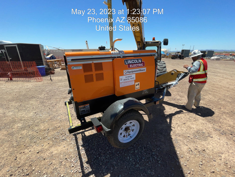 2023 Lincoln Electric LE400 Kubota V1505, Trlr, Cable Rack, Light Kit, ES Decals, T3